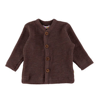 Joha Cardigan - Strik - Uld - Mørkebrun