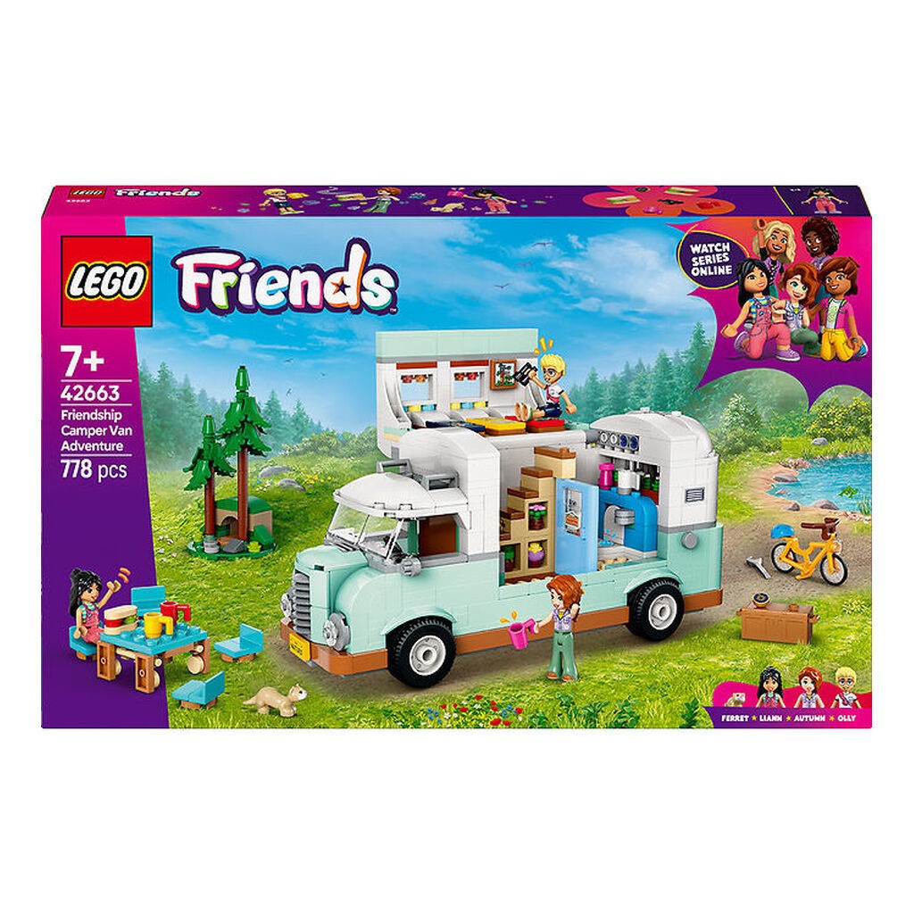 LEGOÂ® Friends - Venskabs-autocamper på eventyr 42663 - 778 Dele