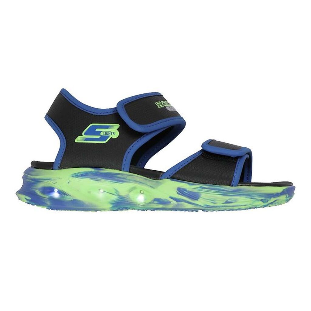 Skechers Sandaler m. Lys - Lights Sola - Sort/Blå