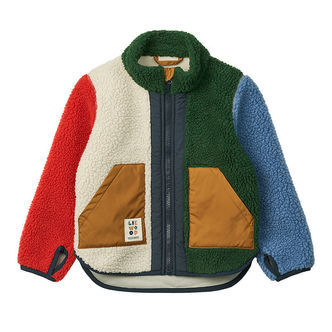 Liewood Fleecejakke - Noam - Garden Green Multi Mix