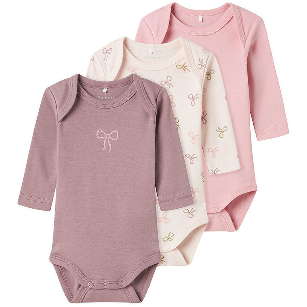 Name It Body l/æ - Noos - NbfBody - 3-pak - Barely Pink