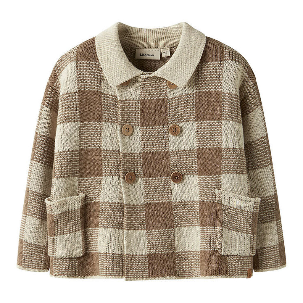 Lil Atelier Cardigan - Strik - NmmRobo - Sepia Tint