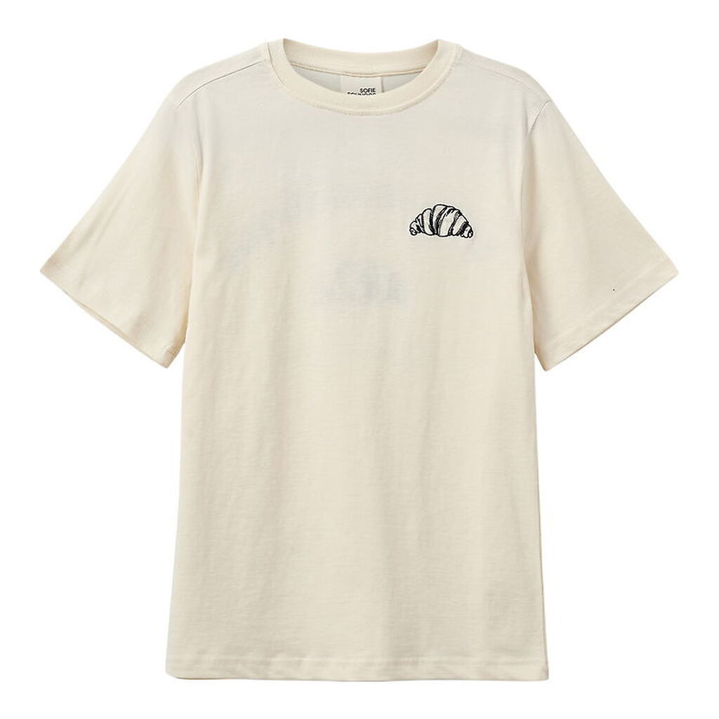 Sofie Schnoor T-shirt - Zena - Light Sand m. Croissant