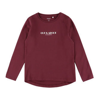 Name It Bluse - NmfVix - Burgundy/Out And About