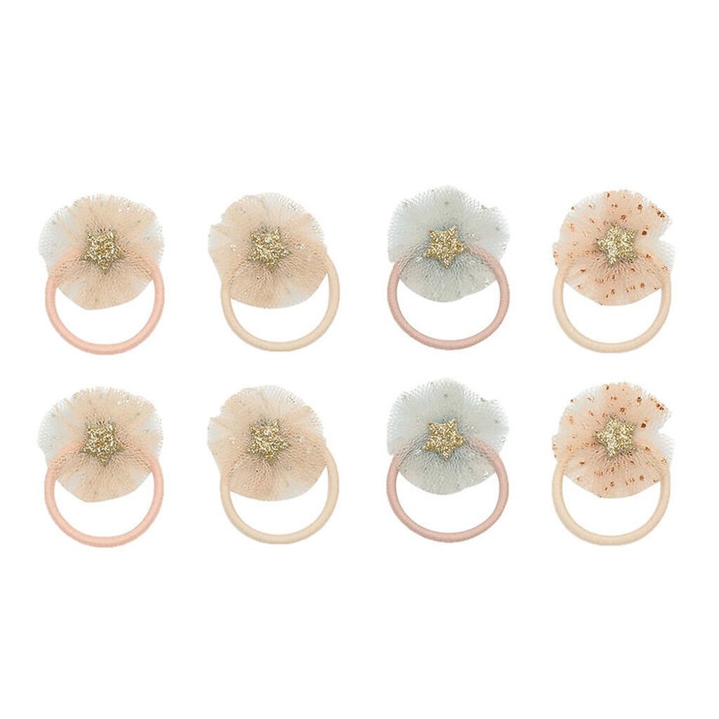 Mimi & Lula Hårelastikker - 8-pak - Mini Tulle Enchanted