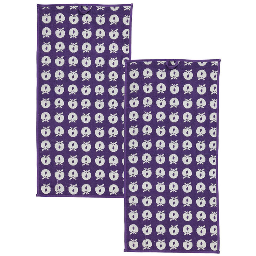 Småfolk Håndklæde - 2-pak - 50x100 - Purple Heart
