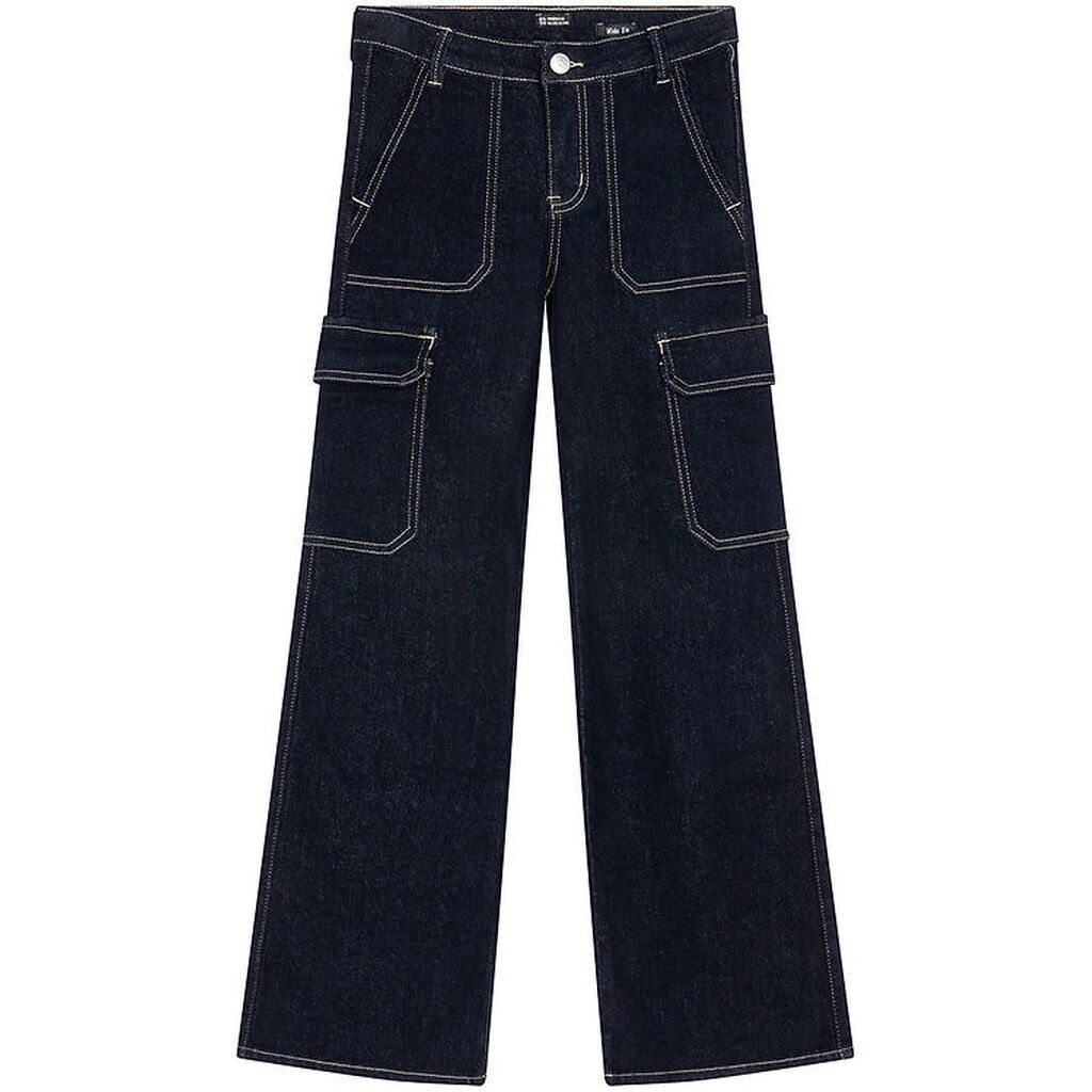 Indian Blue Jeans Jeans - Cargo - Wide Fit - Dark Denim