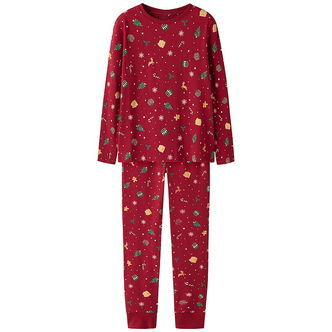 Name It Nattøj - NknVismas - Jester Red/Xmas AOP Red
