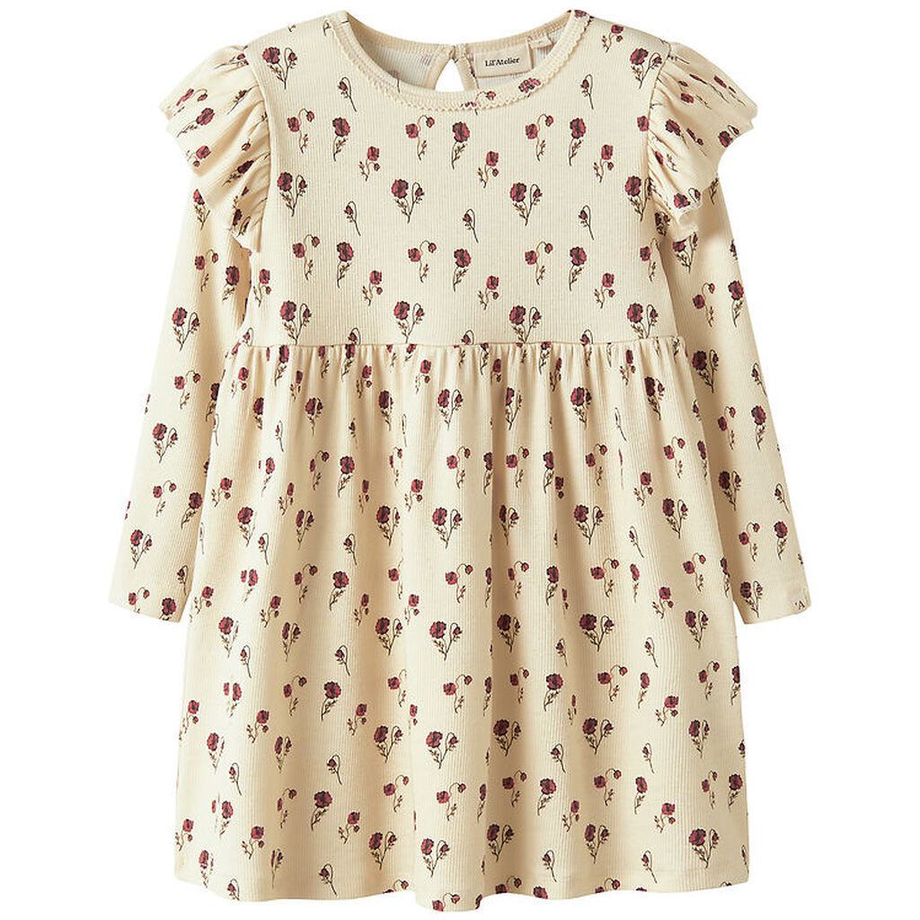 Lil Atelier Kjole - Rib - NmfLavo - Turtledove