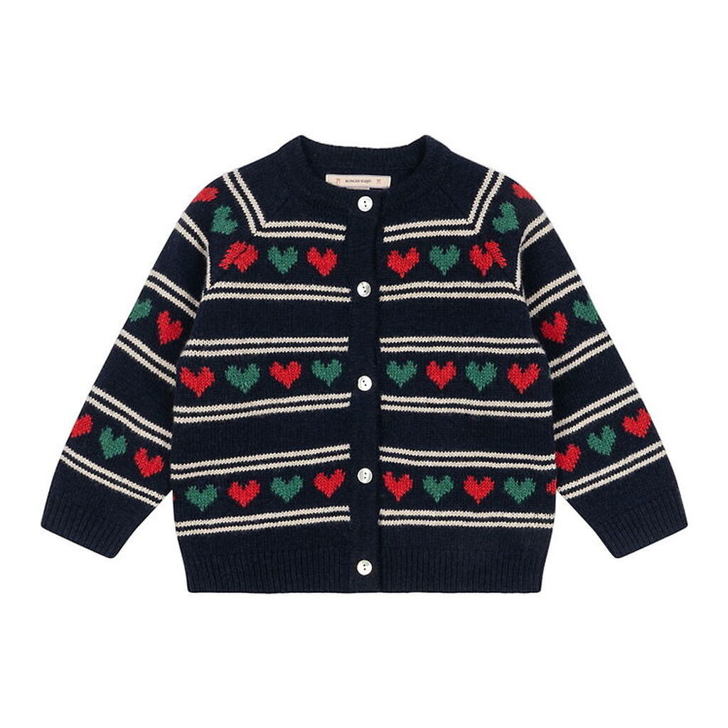 Konges Sløjd Cardigan - Uld/Polyamid - Belou - Heart