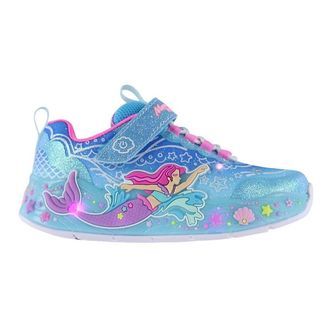 Skechers Sko m. Lys - Mermaid Dreams - Blå/Multi