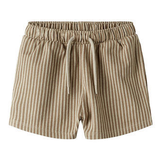 Name It Shorts - Striped - NmmHaris - Irish Cream