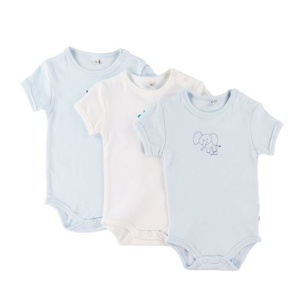 Pippi Body - 1 stk. - Assorteret - K/Æ - Lys m. Print