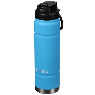 Sistema Drikkedunk - Stål - Soft Touch Grip - 709 ml - Blå