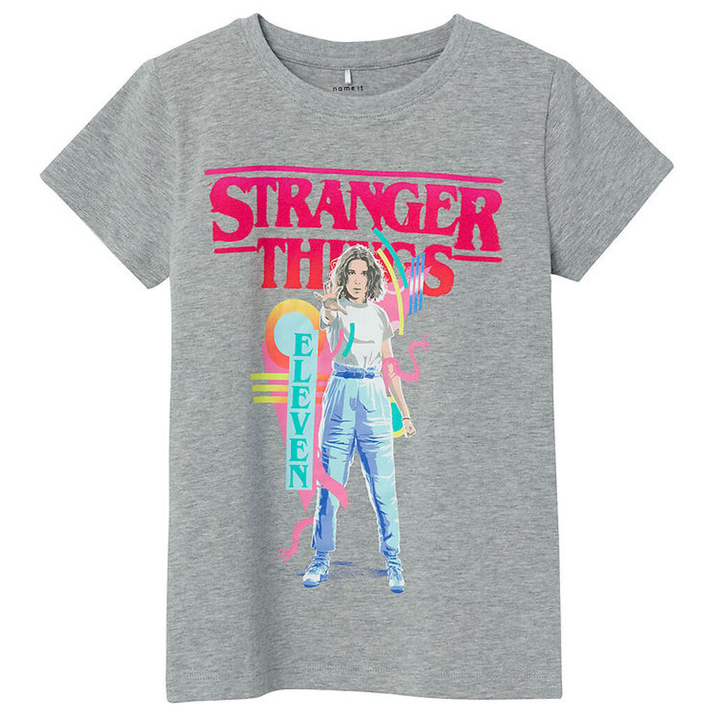 Name It T-shirt - NkfDunna Strangerthings - Grey Melange