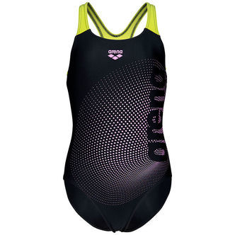 Arena Badedragt - Dim Light - Sort/Artic Lime