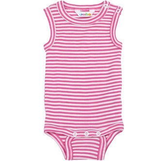 Joha Body u/æ - Rib - Uld/Silke - Off White/Pink