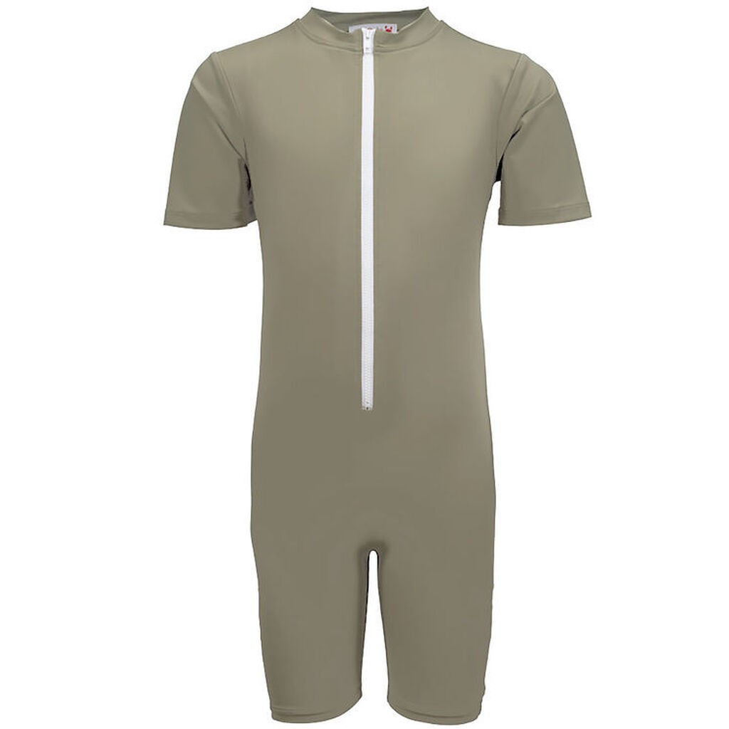 Petit Crabe Badeheldragt - Noe - UV50+ - Olive m. Kirsebær