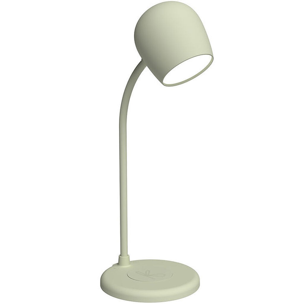 Kreafunk Lampe m. Oplader + Højtaler - Ellie - Dusty Olive