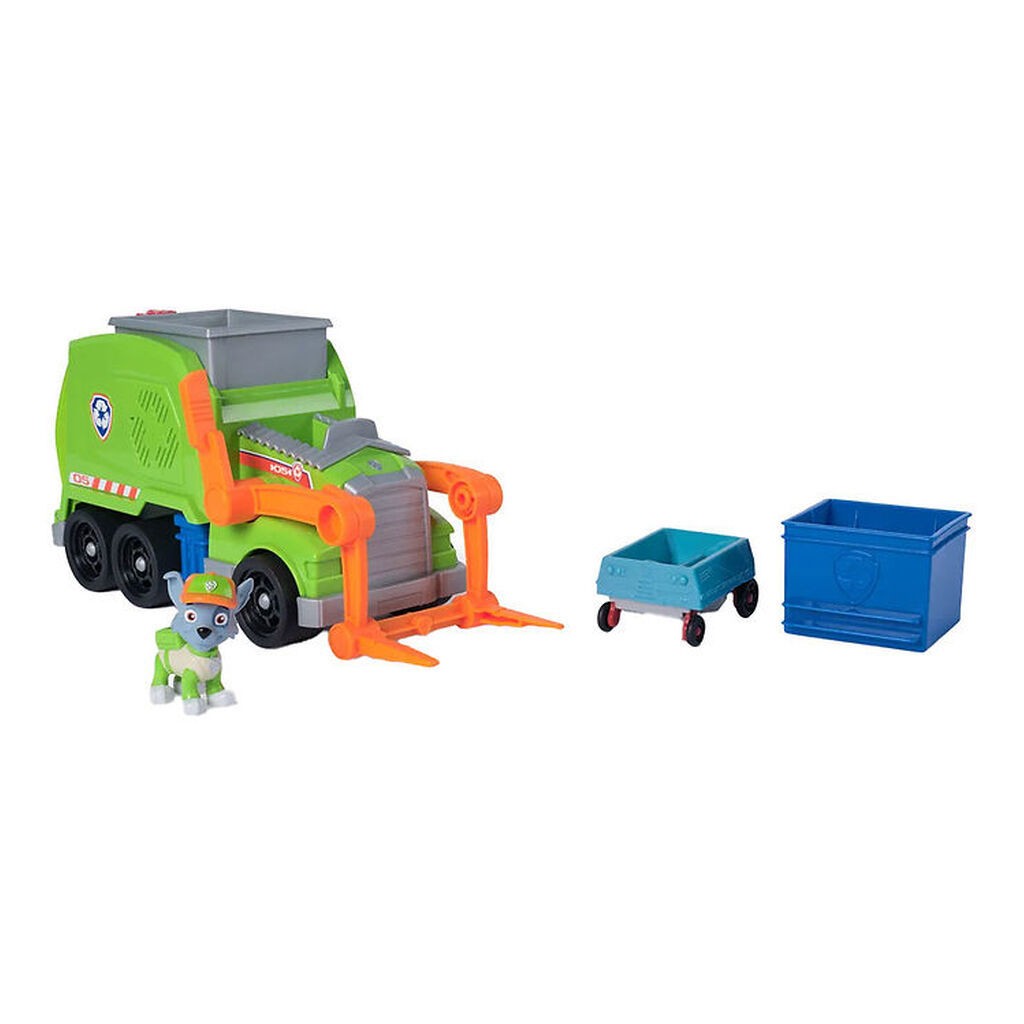 Paw Patrol Lastbil - Rocky Chrush N' Roll Recycling Truck