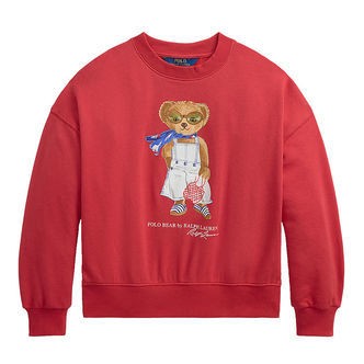 Polo Ralph Lauren Sweatshirt - Rød m. Bamse