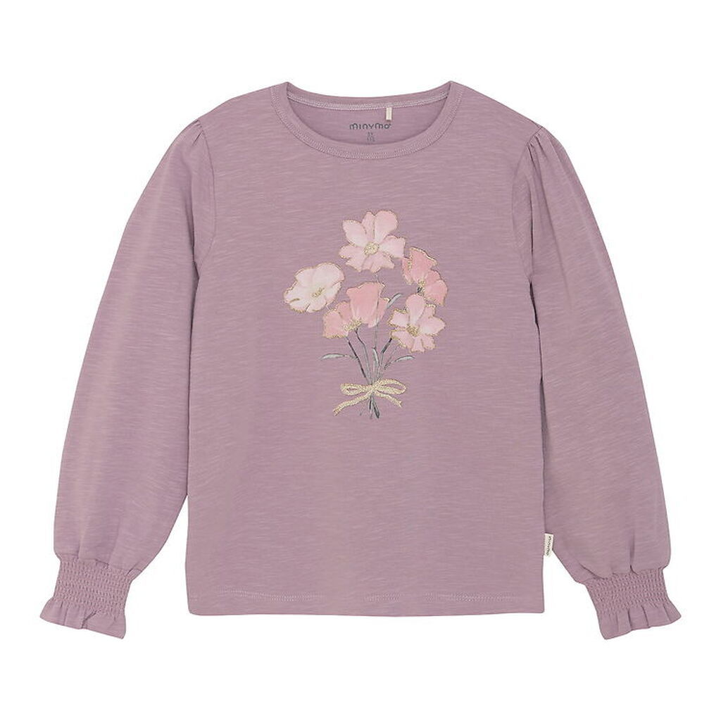 Minymo Bluse - Elderberry m. Print