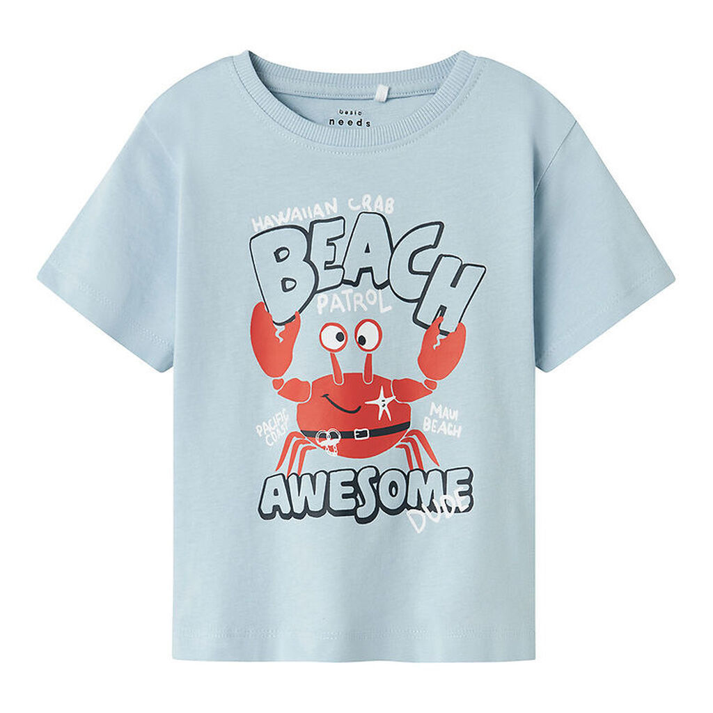 Name It T-shirt - NmmVagno - Celestial Blue/Crab