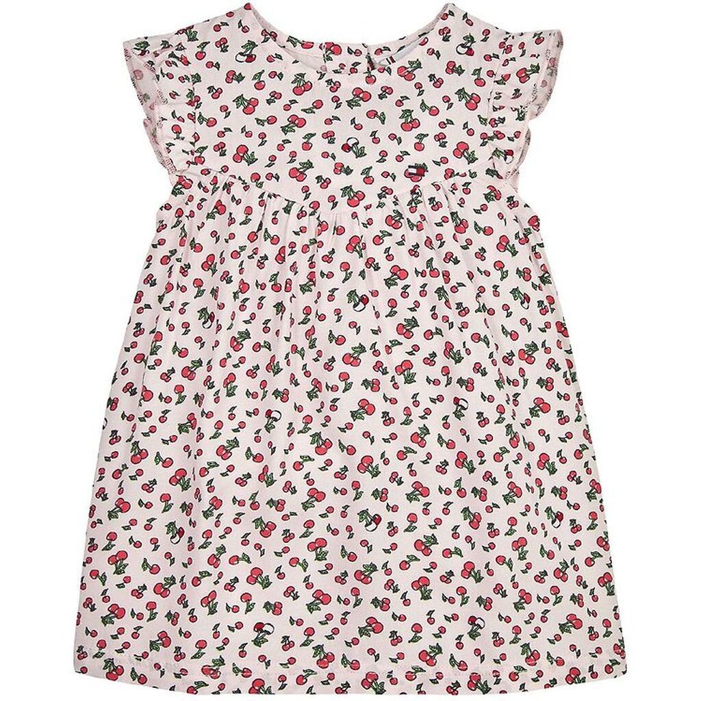 Tommy Hilfiger Kjole - Cherry - Faint Pink Cherry Allover