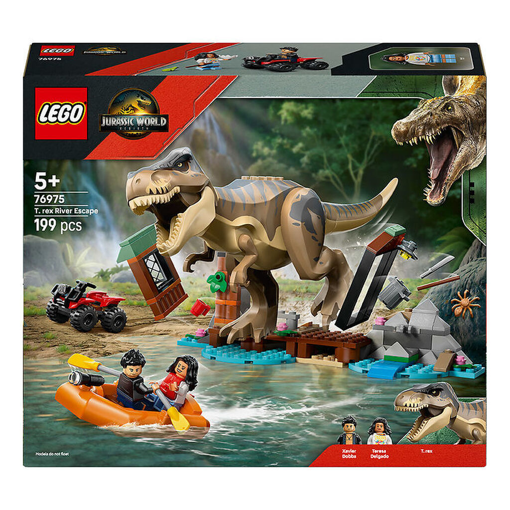 LEGOÂ® Jurassic World - Bådflugt fra T. Rex 76975 - 199 Dele