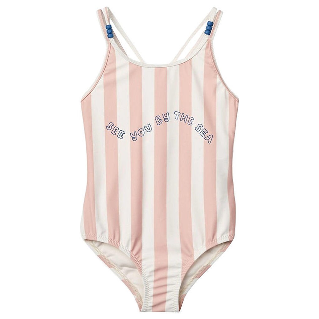 Liewood Badedragt - Suma - Stripe Sorbet Rose/Creme De La Creme