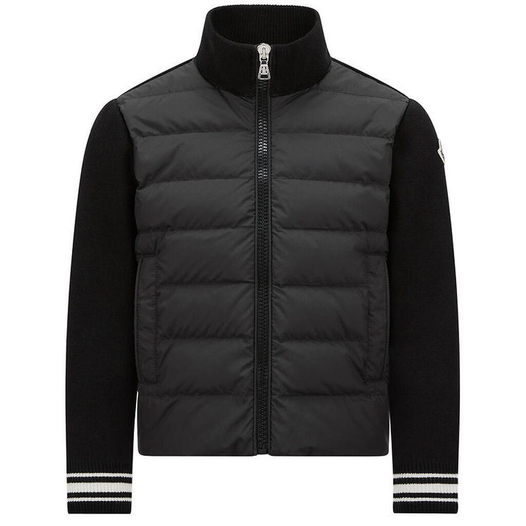Moncler Cardigan - Strik/Dun - Sort