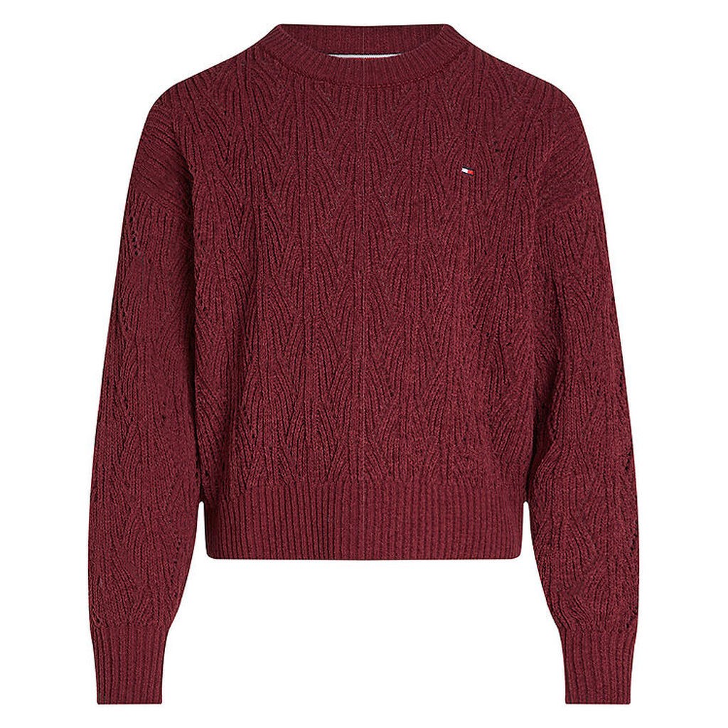Tommy Hilfiger Bluse - Strik - Chenille - Deep Rouge