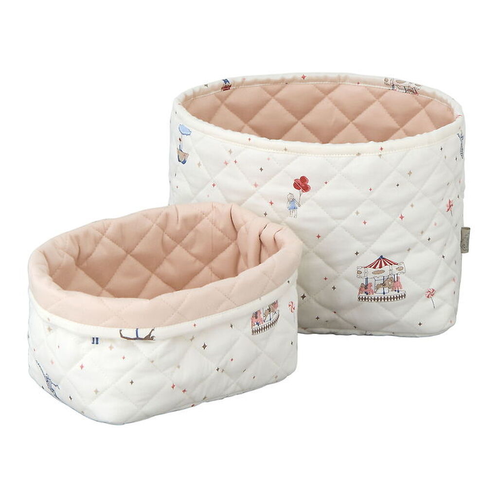 Cam Cam Opbevaringskurve -2-pak - Quiltet - Carousel