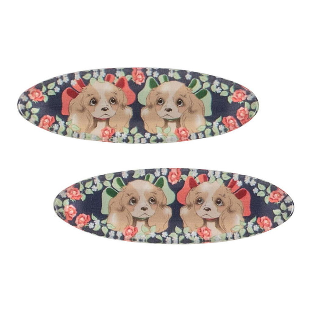 Konges Sløjd Hårspænder - 4 cm - 2-pak - Agnes - Puppy