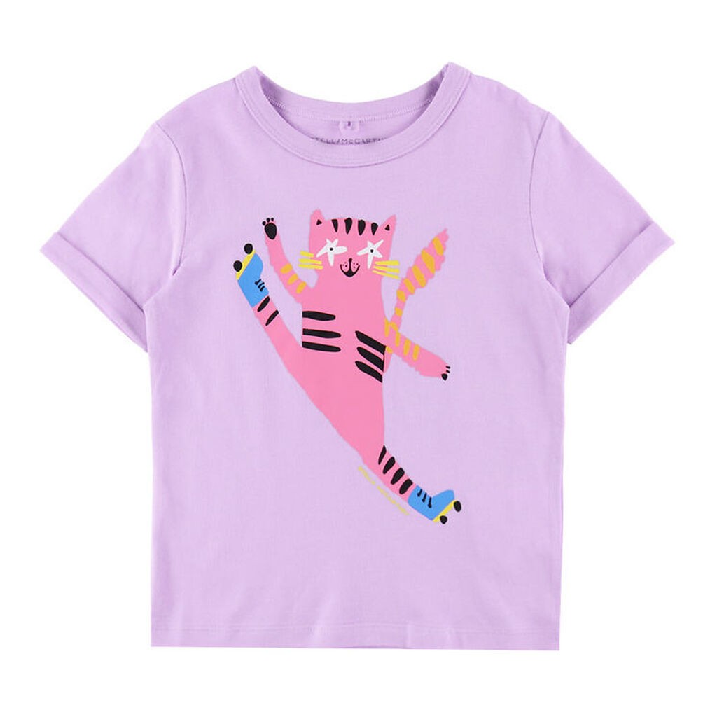 Stella McCartney Kids T-shirt - Lilla m. Kat