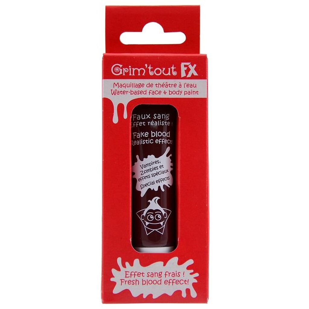 Grim Tout Ansigtsmaling - 15 ml - Rød Teaterblod