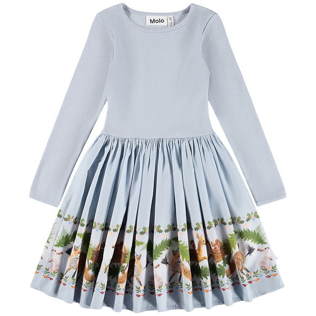 Molo Kjole - Rib - Casie - Forest Border