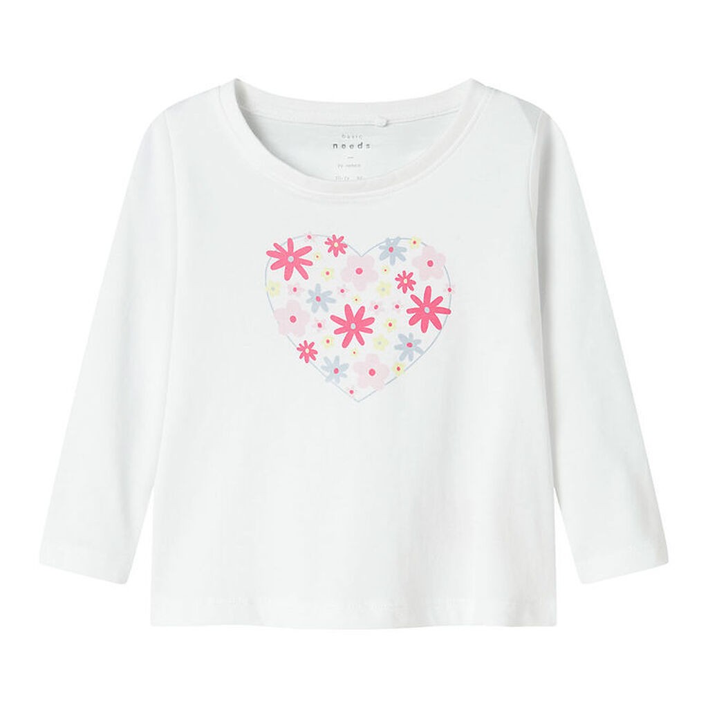 Name It Bluse - NmfViolet - Bright White/Flowers