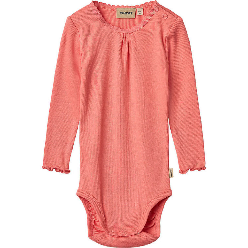 Wheat Body l/æ - Rib - Lotta - Light Coral