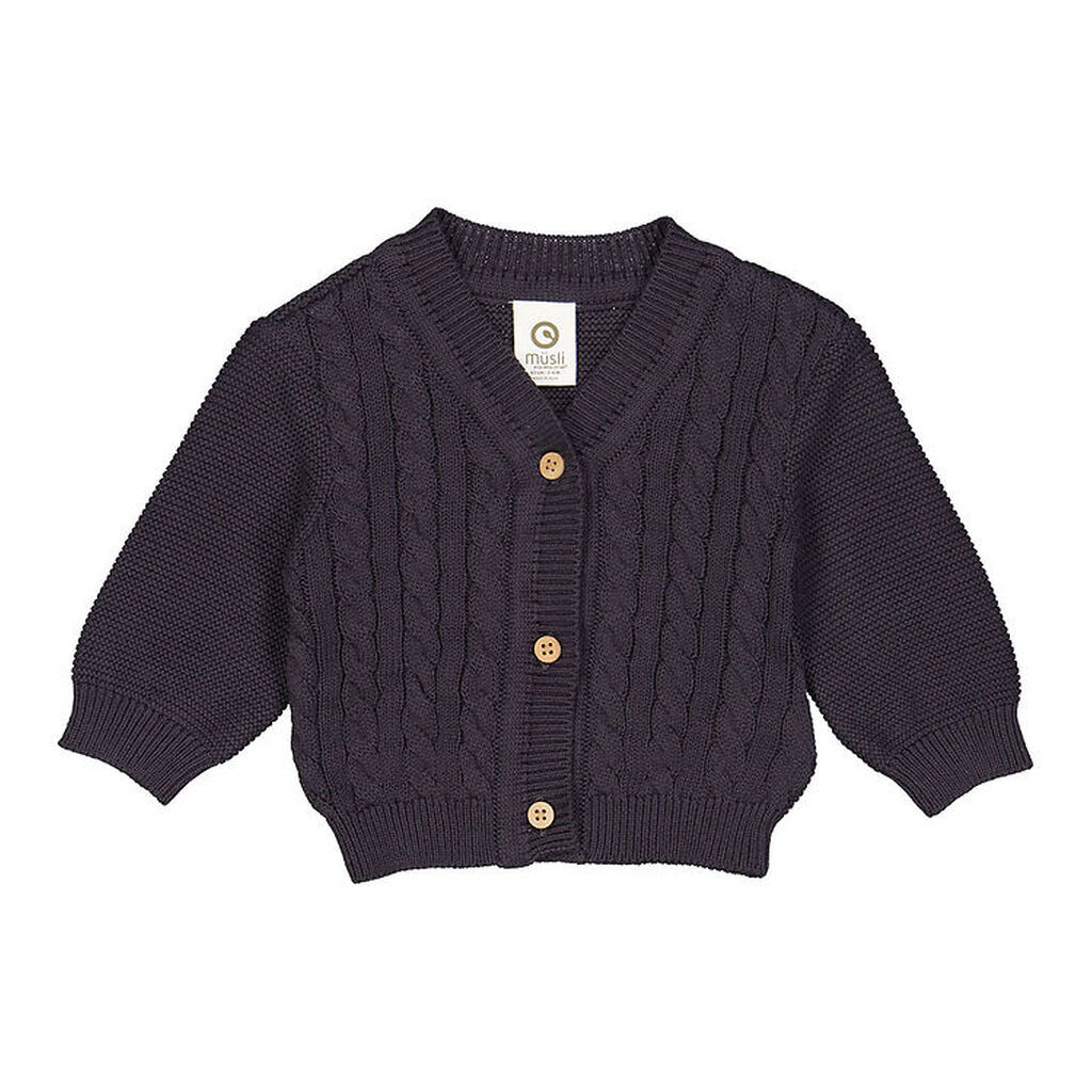 Müsli Cardigan - Cable - Mystery Blue