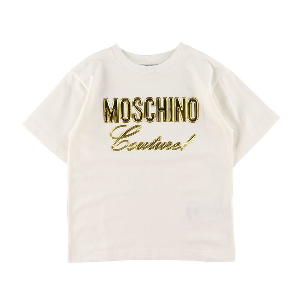 Moschino T-shirt - Hvid m. Guld