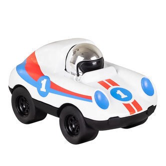 Tiger Tribe Racerbil - Press to Go - Hvid