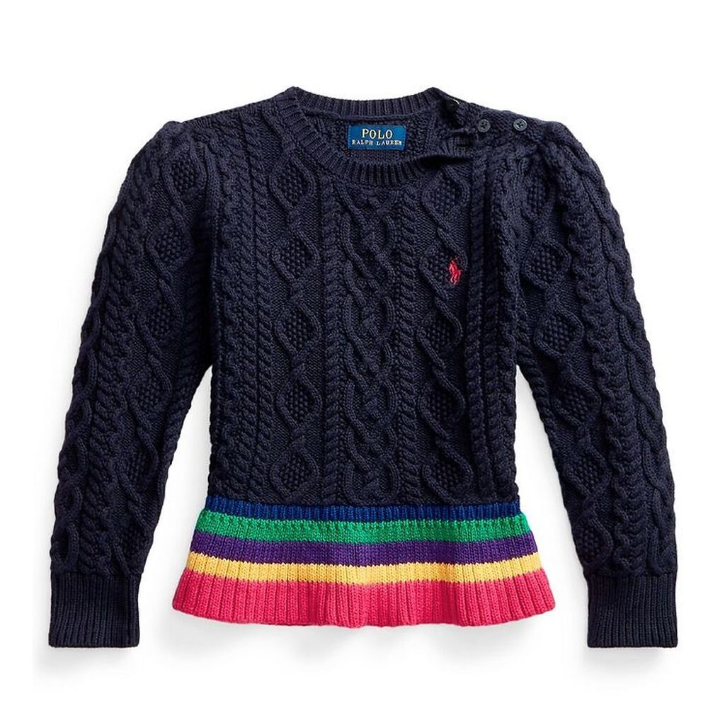 Polo Ralph Lauren Bluse - Strik - Boston Commons - Mørkeblå m. S