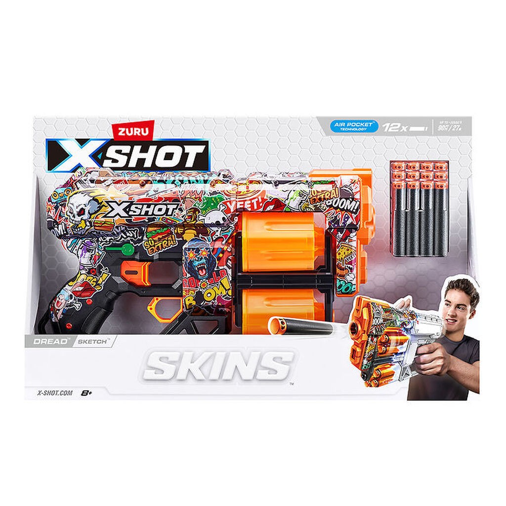 X-SHOT Skumgevær - Skins - Sketch