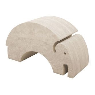 bObles Elefant - Marble Nature - Stor - 55x24x32 cm - Smoke