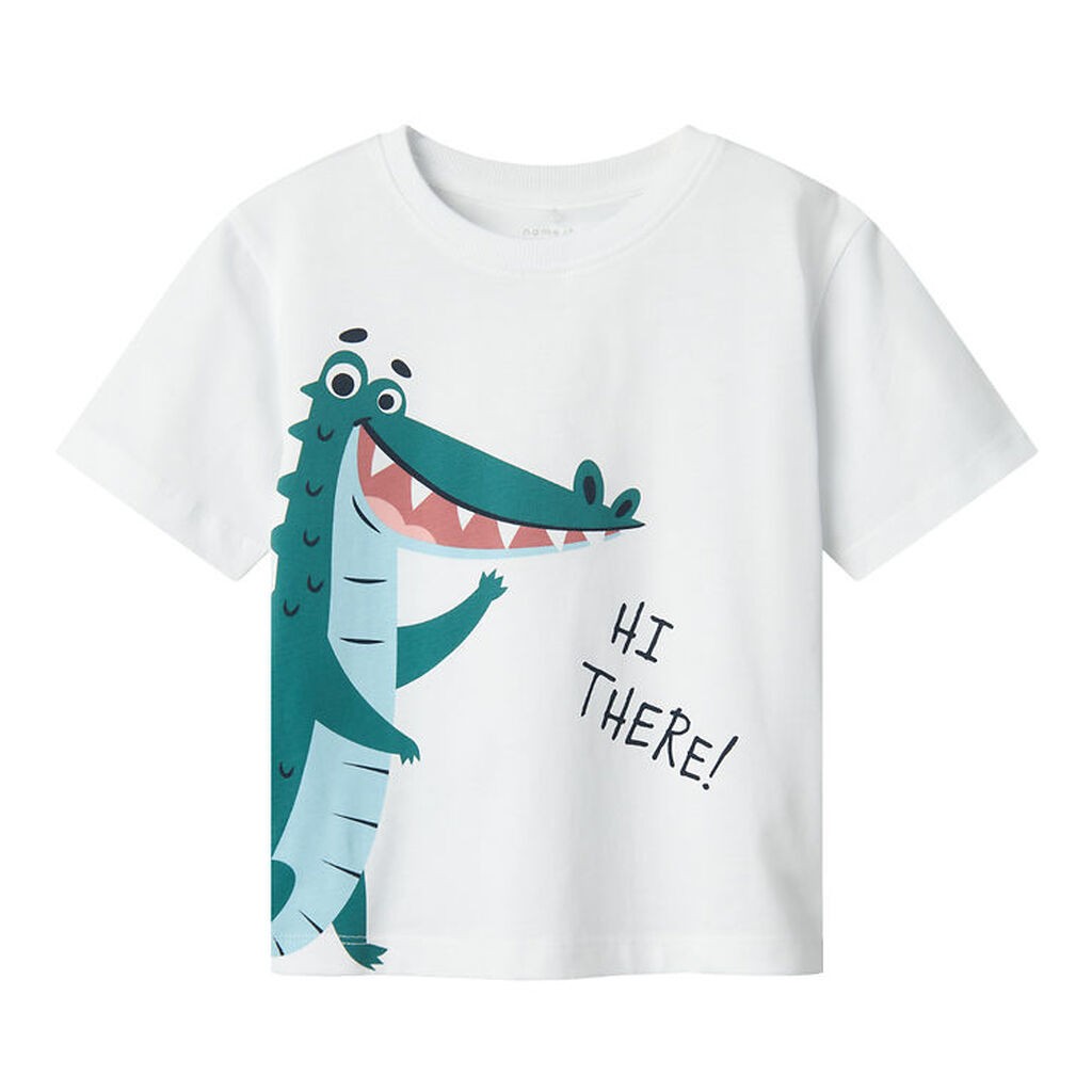 Name it T-shirt - NmmHelge - Lucent White