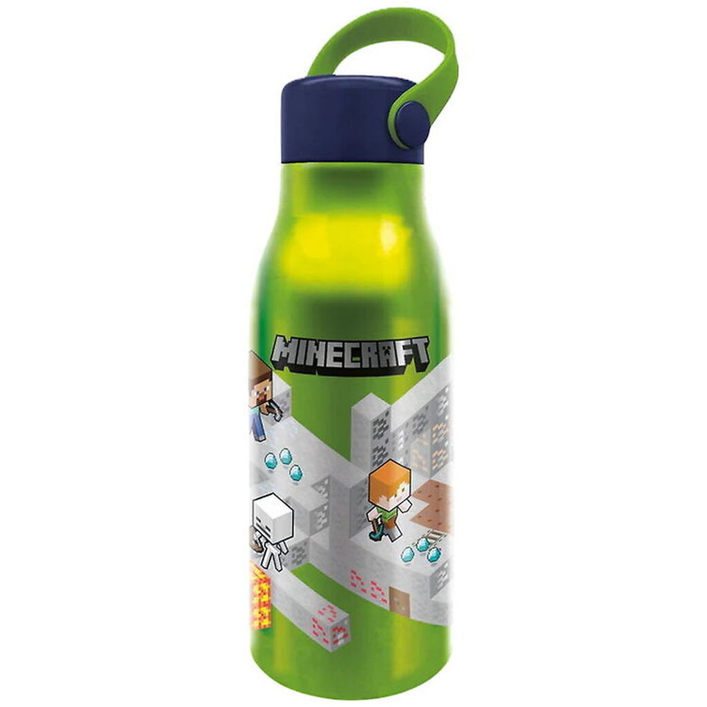 Minecraft Drikkedunk - 760 ml - Aluminum - Grøn