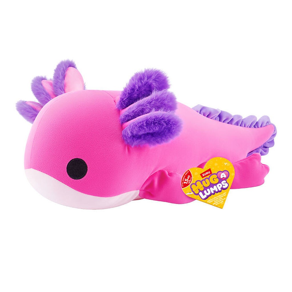 Hug A Lumps Bamse m. Tyngde - Medium - Axolotl - Ally
