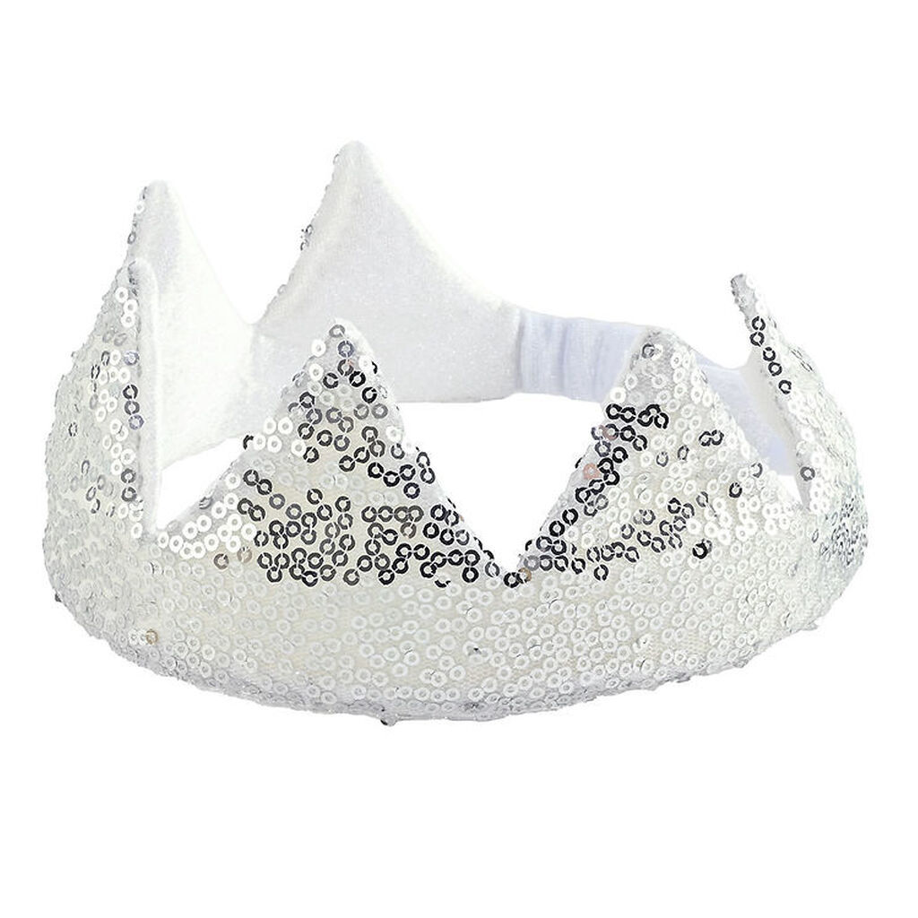 Den Goda Fen Udklædning - Crown Silver Sequin