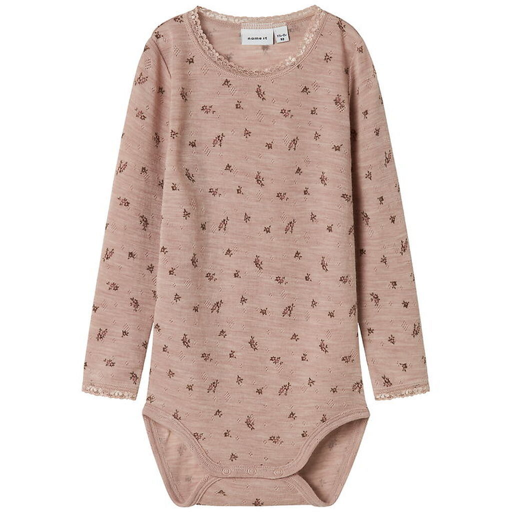 Name It Body l/æ - Uld - NmfWang - Shadow Gray/Small flowers